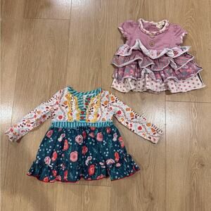 Matilda Jane Lot Baby Outfits 3-6 Months Ruffle Dress Floral Boho Cottagecore